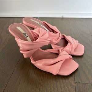 LIGHTLY WORN Pink Mule Slip on Heels